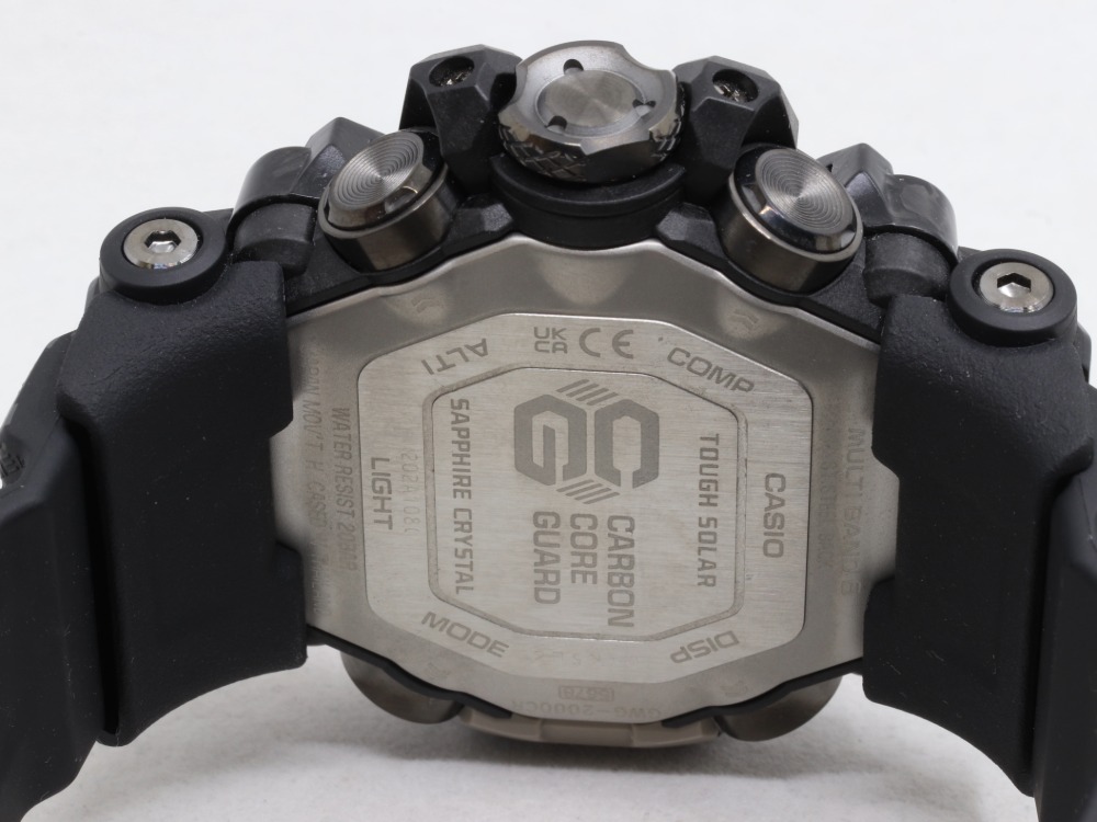 カシオのG-ショックマッドマスター裏蓋