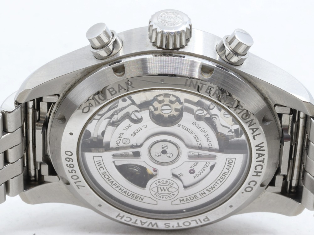 美品のIWC腕時計裏蓋