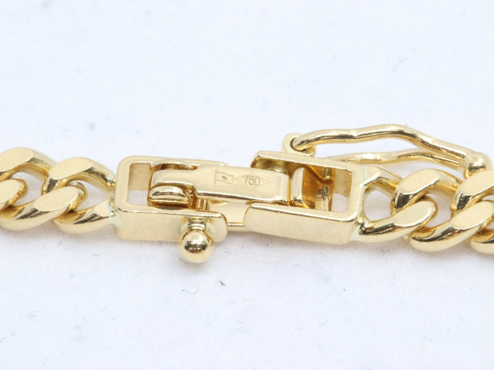 18金の喜平ネックレス刻印