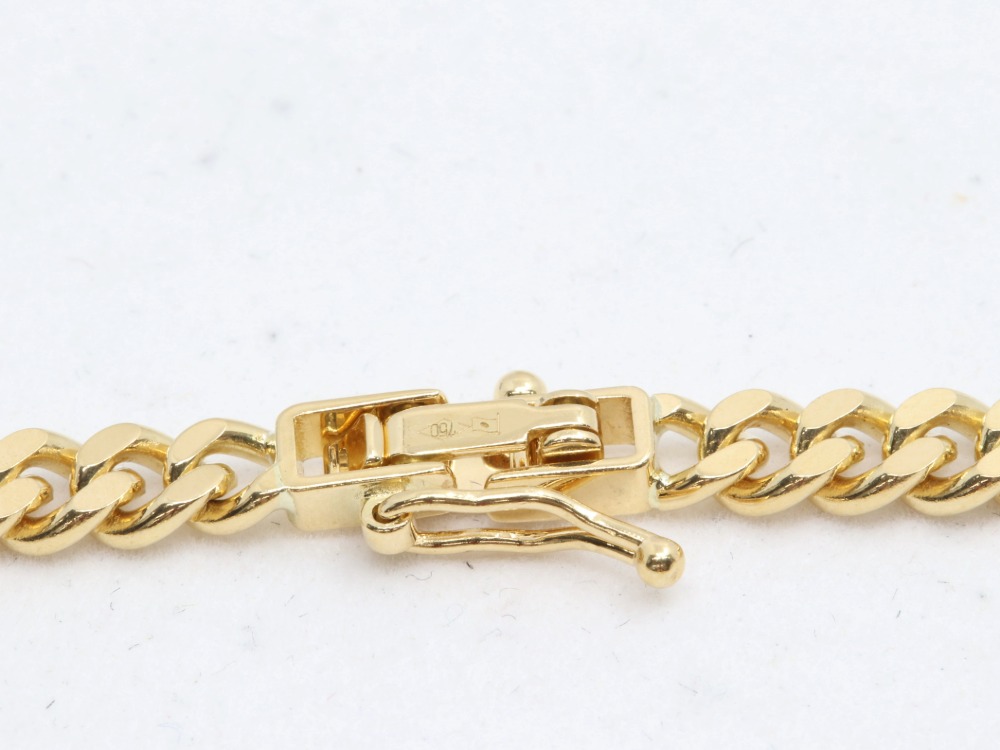 18金の喜平ネックレス金具