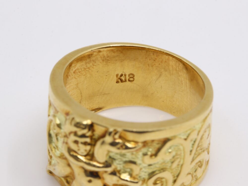 K18 リング 刻印