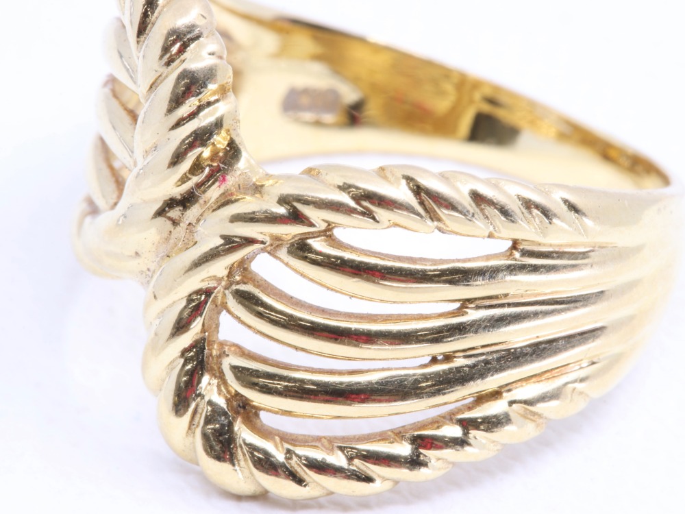 K18(18金)のリングアップ