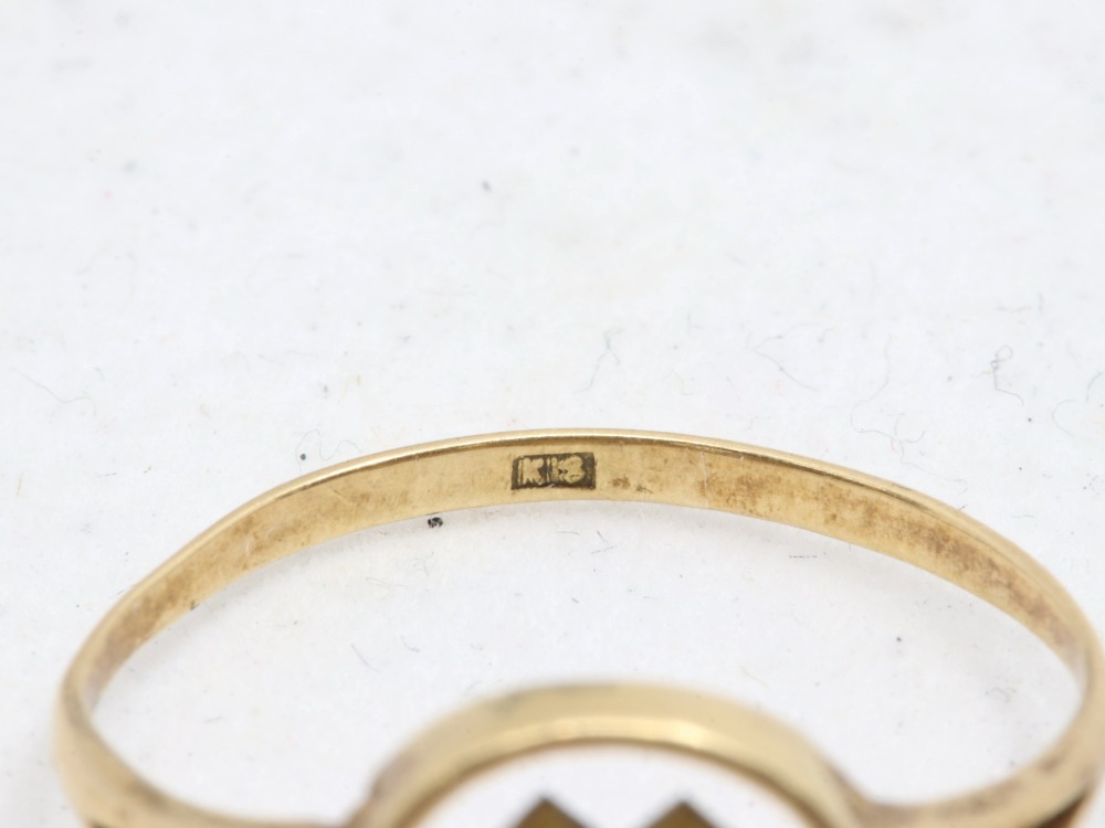 K18(18金)のリング刻印