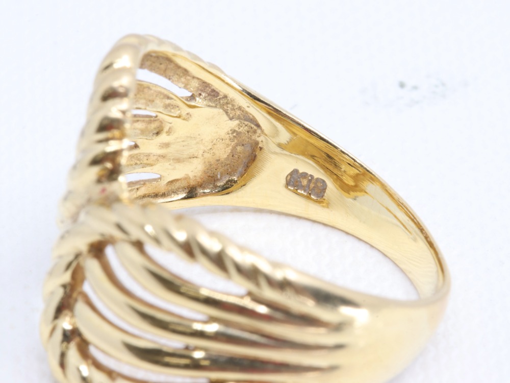 K18(18金)のリング刻印