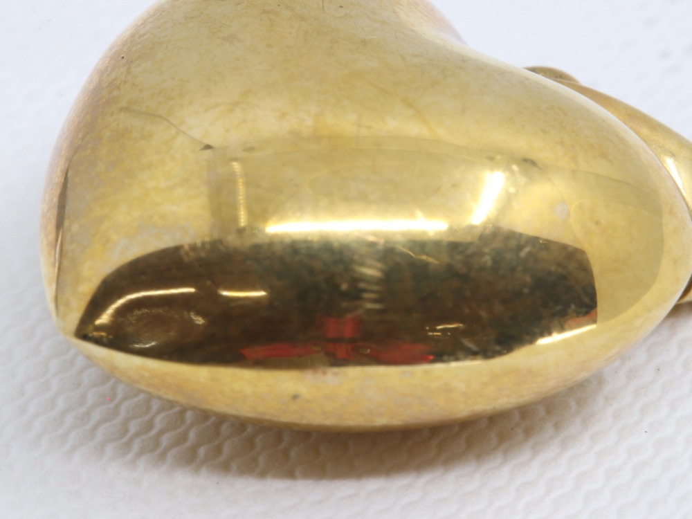 K18(18金)ハートトップダメージ