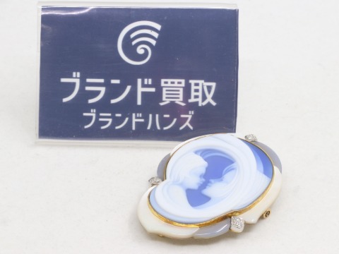 K18PT900ブローチ