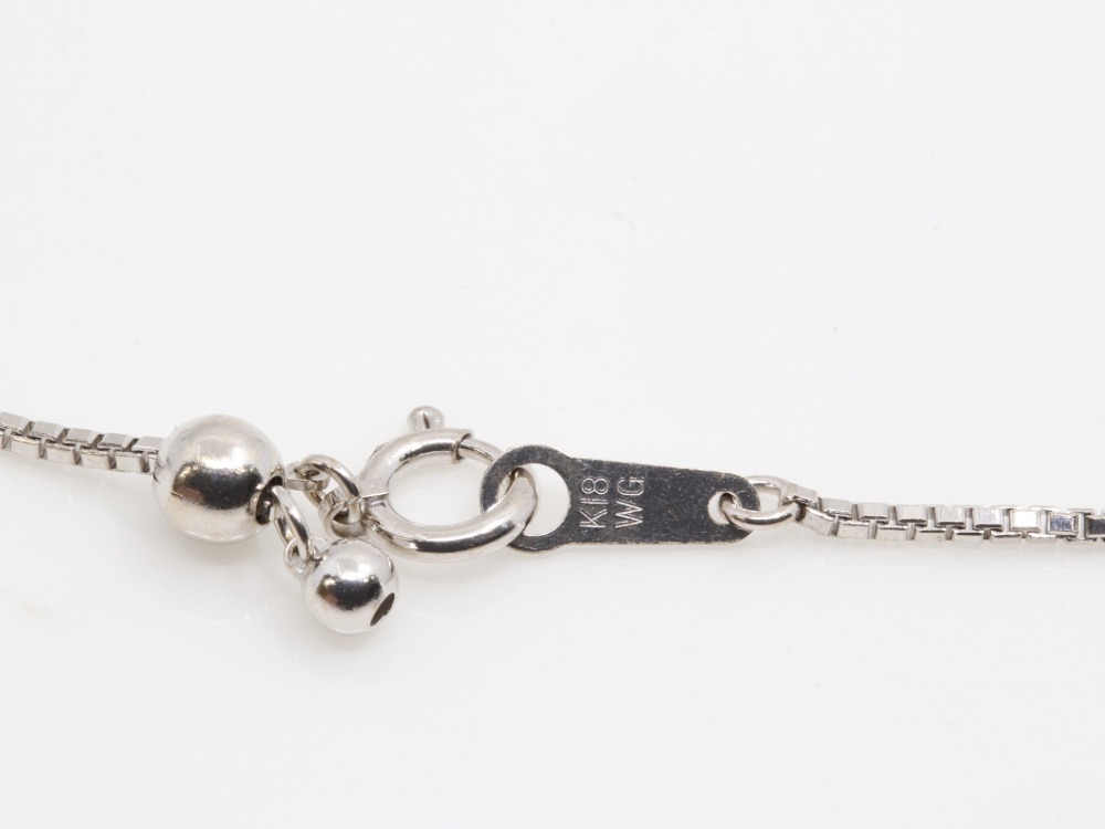 K18WGネックレス刻印