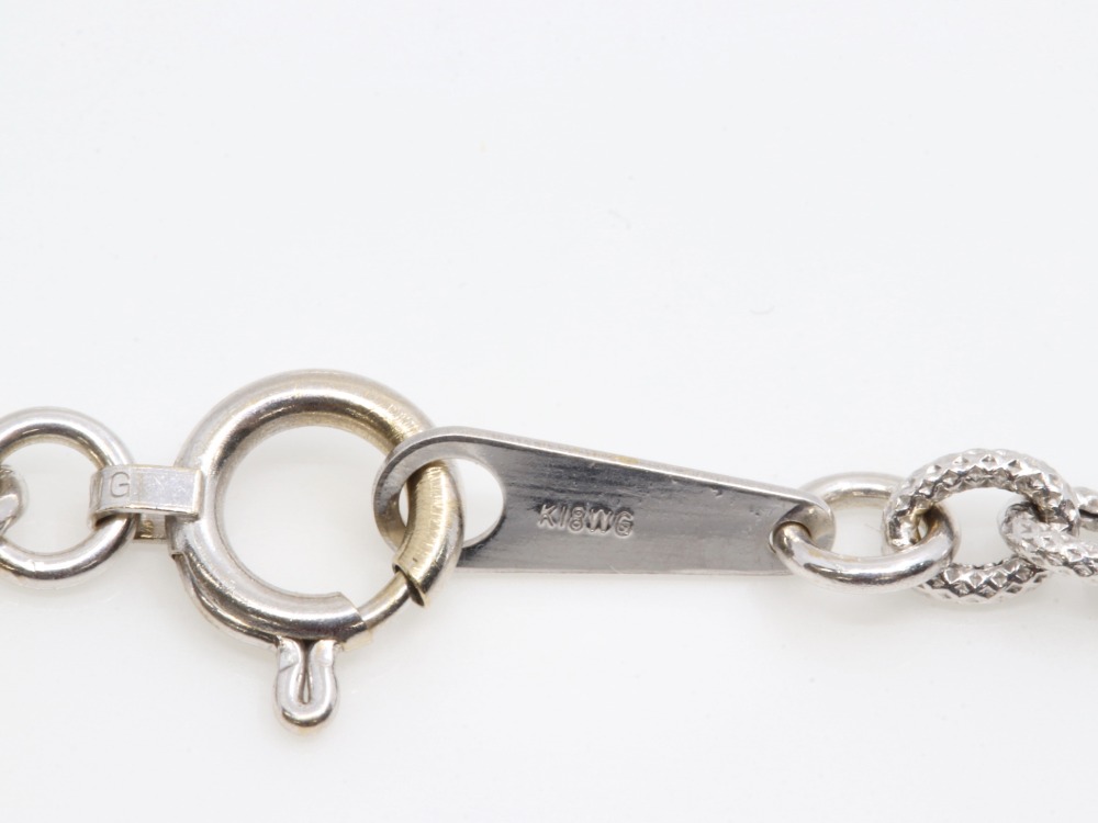 K18WGネックレス刻印