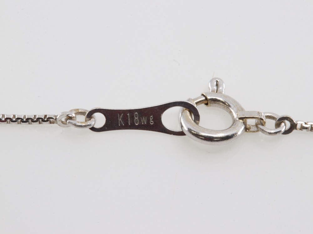 K18WGネックレス刻印