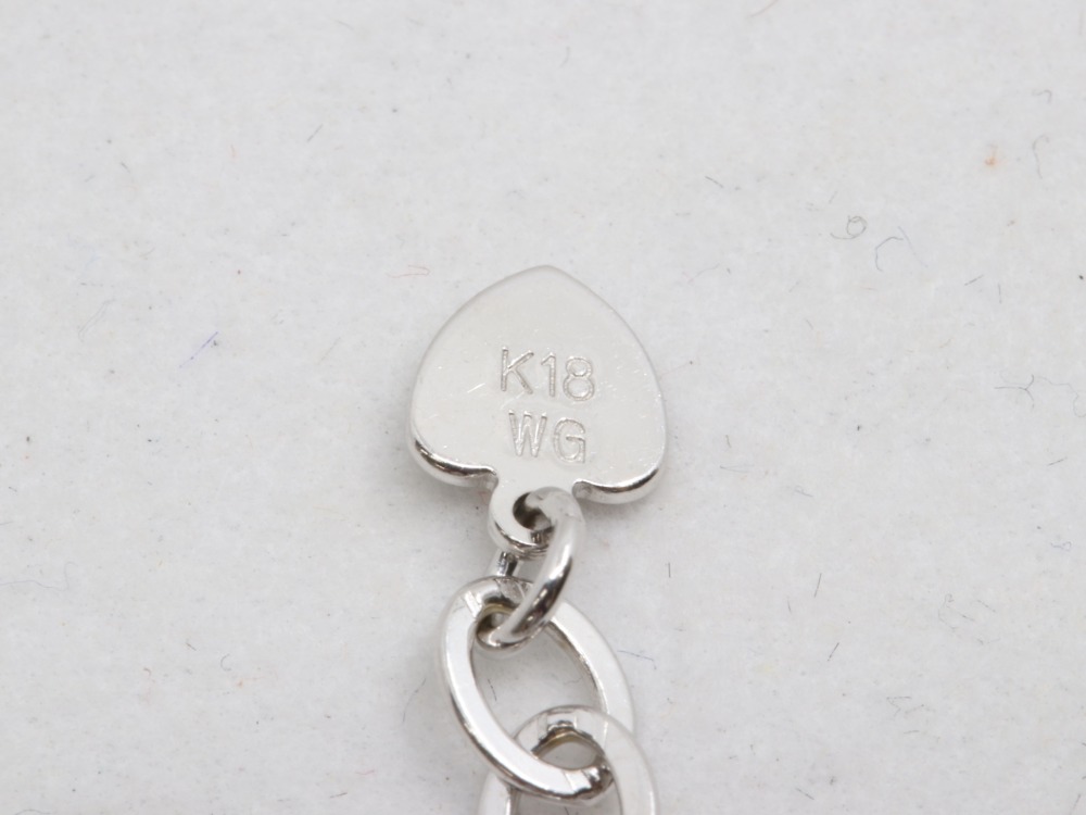 K18ダイヤネックレス刻印