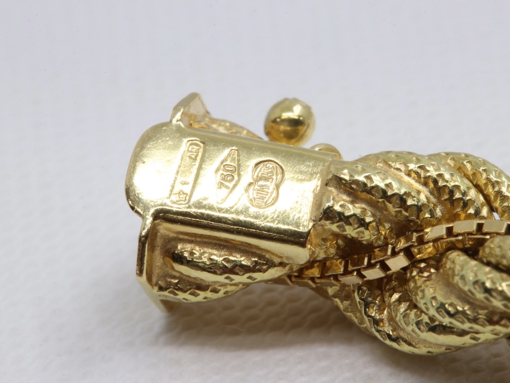 K18ブレスレット刻印