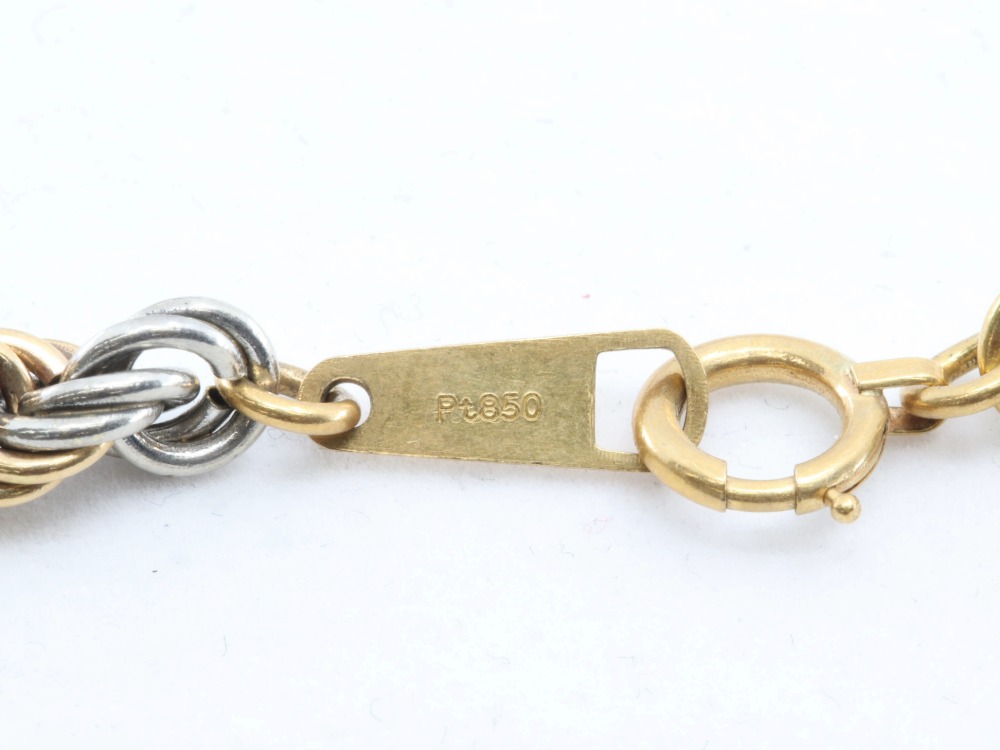 K18メインのネックレス刻印