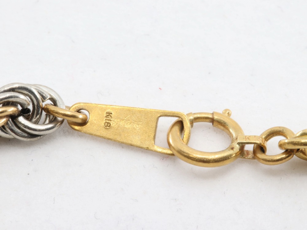 K18メインのネックレス刻印2