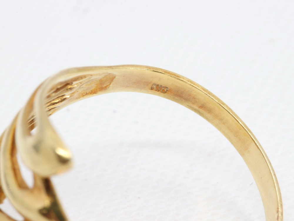 K18リング2.9g刻印