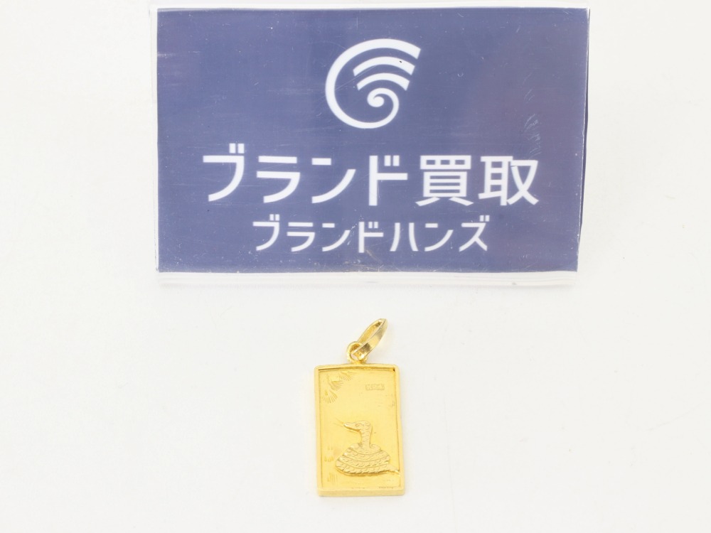 神戸三宮店でK24ネックレストップを8万3千円で買取しました