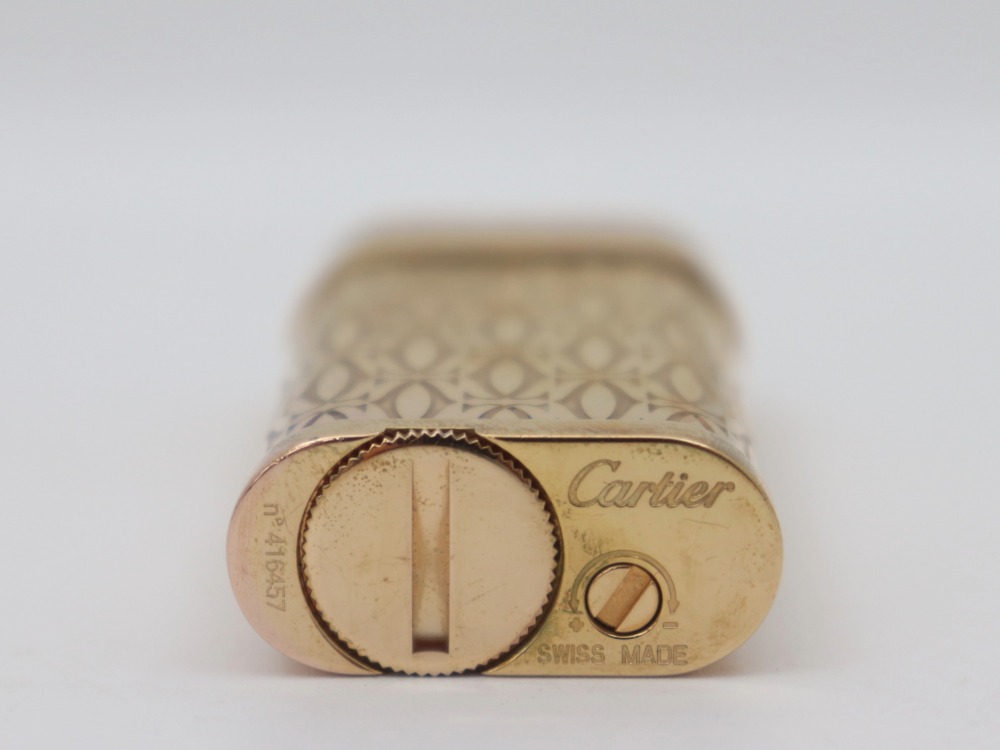 カルティエ2Cガスライター刻印