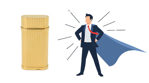 カルティエのライターと鑑定士の知識が豊富