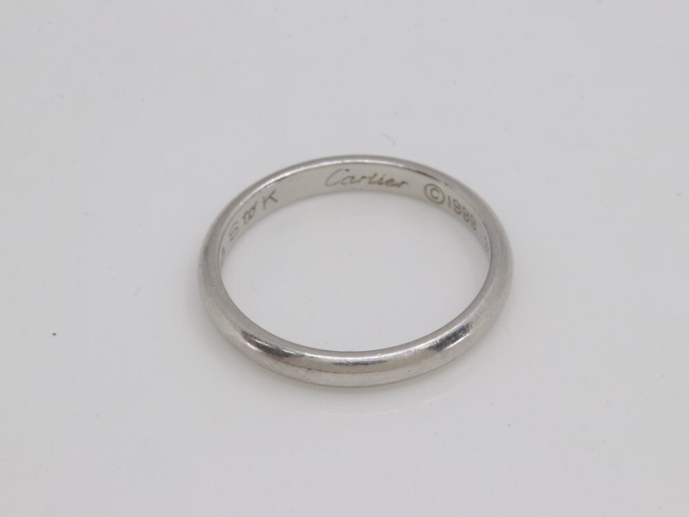 カルティエプラチナリングカルティエ刻印