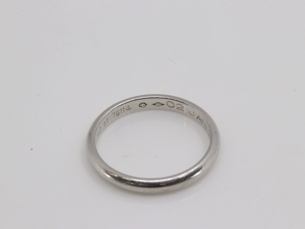 カルティエプラチナリング刻印