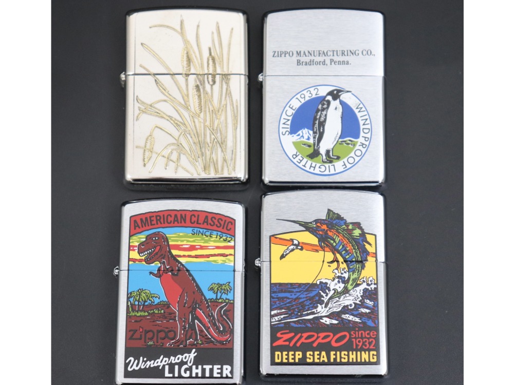 ジッポーのオイルライター8点4つ分