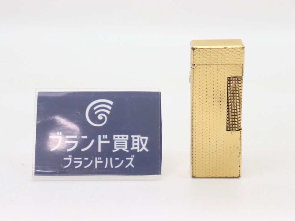 ダンヒルのゴールドガスライター正面