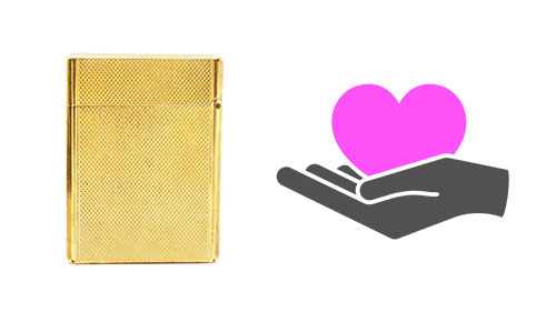 デュポンのライターと親切なアイコン