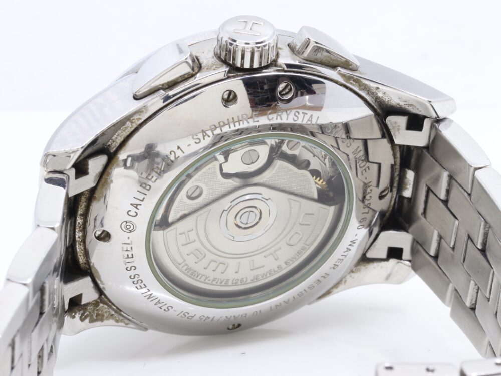 ハミルトンのジャズマスター裏蓋