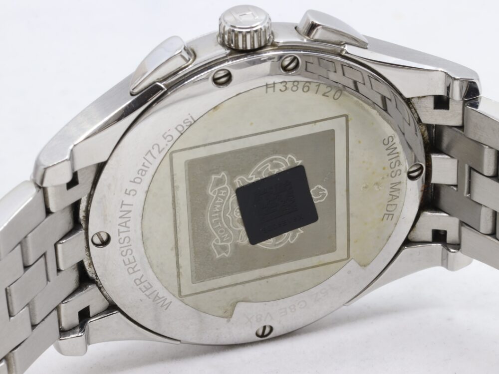 ハミルトンジャズマスター裏蓋