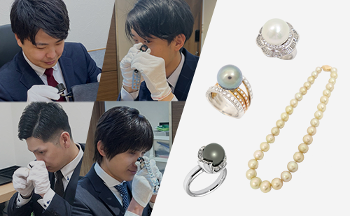 ブランドハンズの鑑定士とパールの指輪リングとネックレス