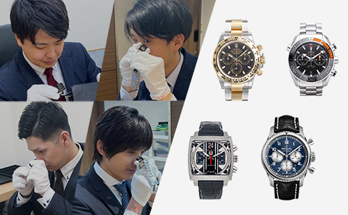 ブランドハンズの鑑定士とロレックスオメガタグホイヤーブライトリングの時計a