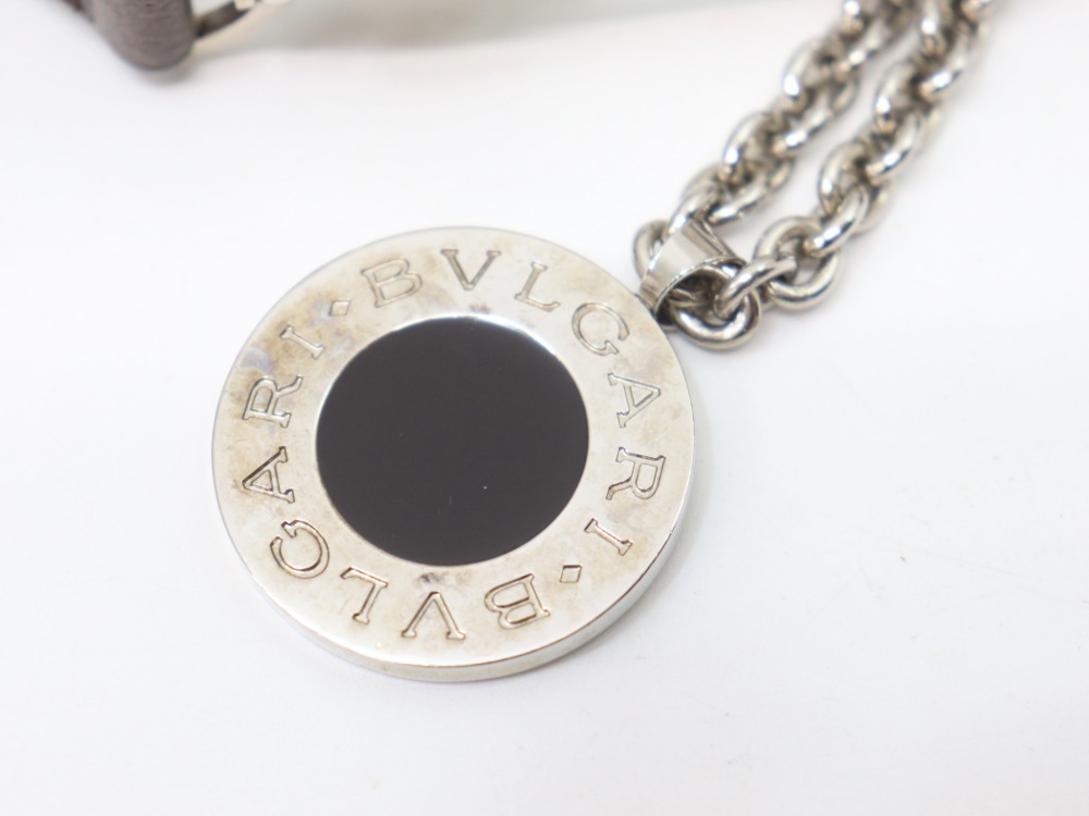 ブルガリロゴマニアショルダーバッグロゴ