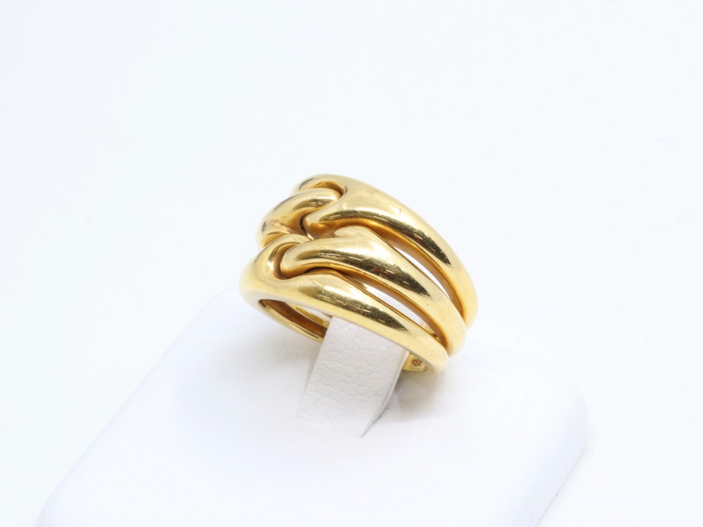 ブルガリ三連リングK18全体