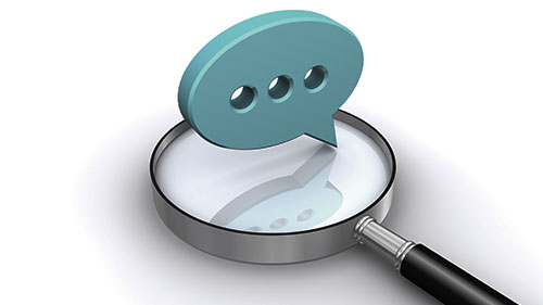 査定の虫眼鏡と会話