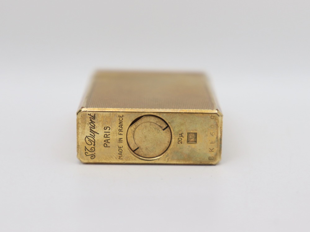 着火不可のデュポンライター刻印