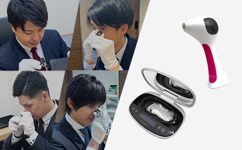 脱毛機器とブランドハンズの鑑定士