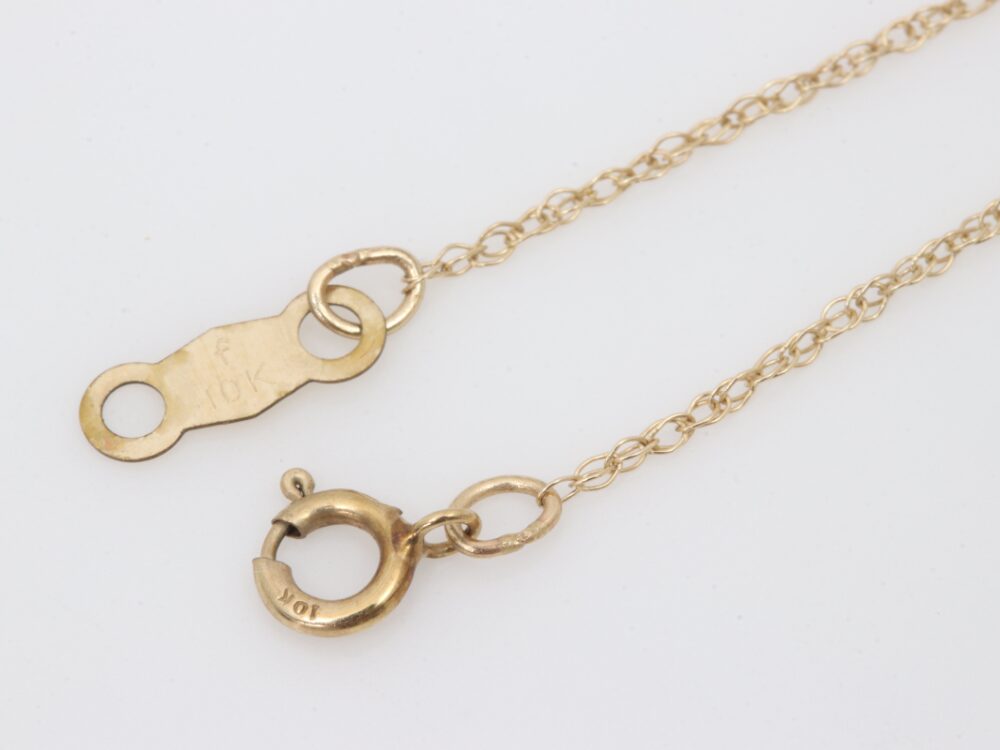 10Kネックレストップ刻印