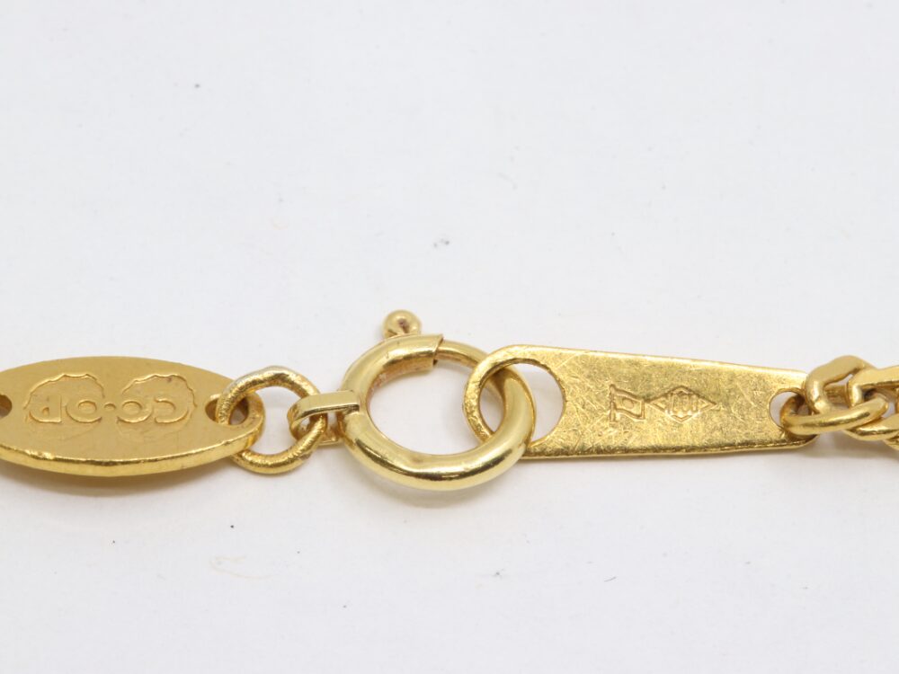 24金のネックレス刻印2