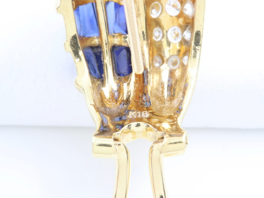 K18サファイアピアス刻印2