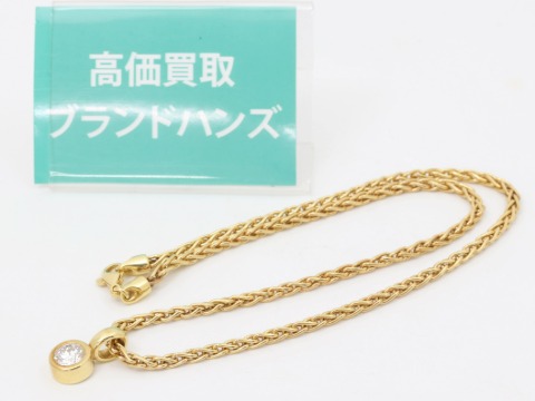 K18ダイヤモンドネックレス