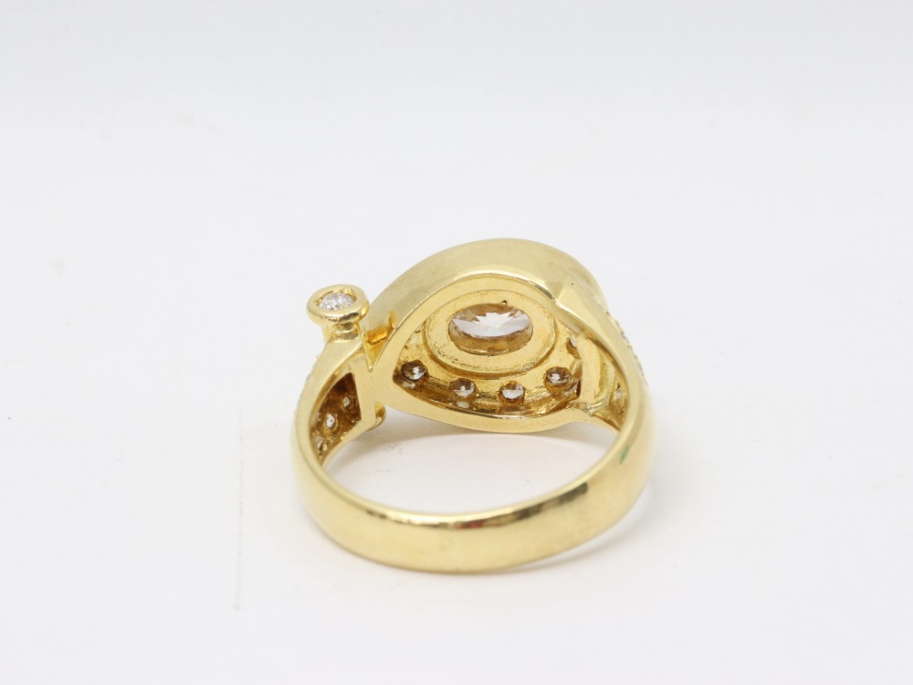 K18ダイヤモンドリング内側