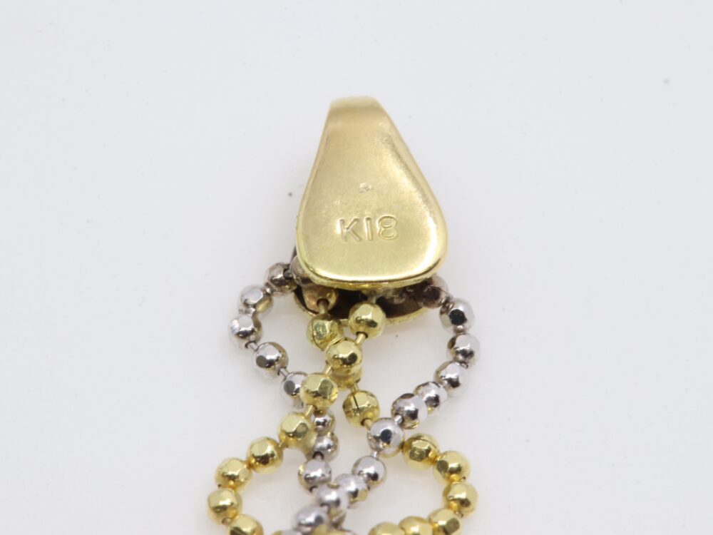 K18ネックレス刻印