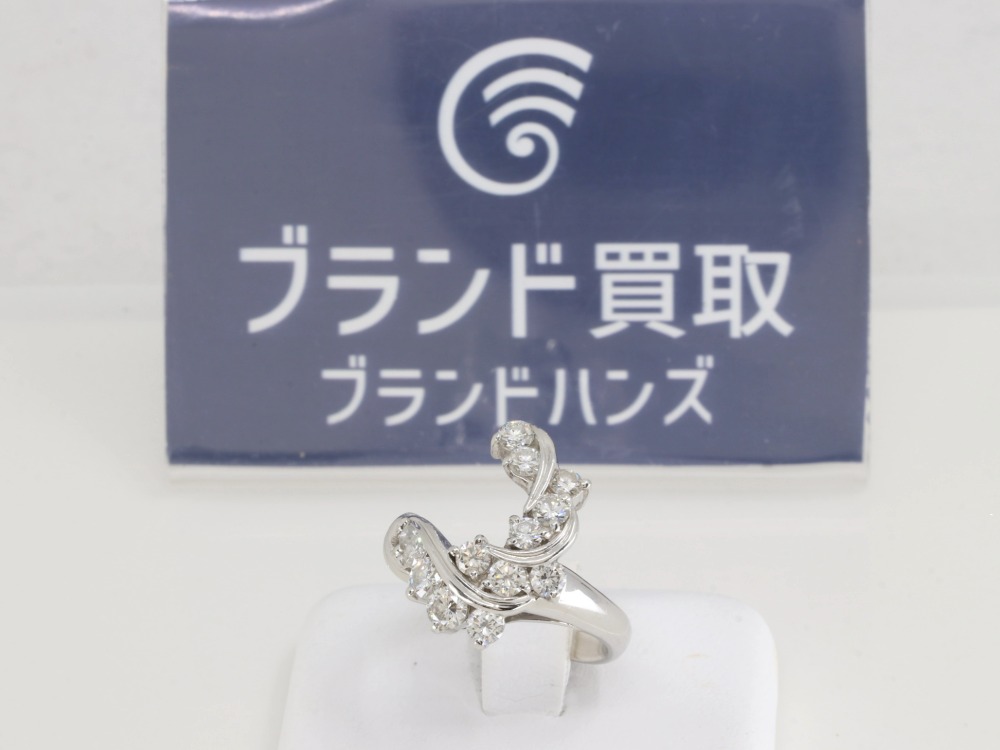 銀座 店舗 PT900/K18 トルマリン 4.65ct デザインリング 【公式通販】