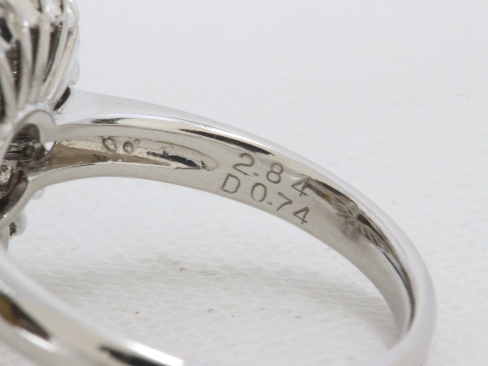 PT900オパールリング刻印