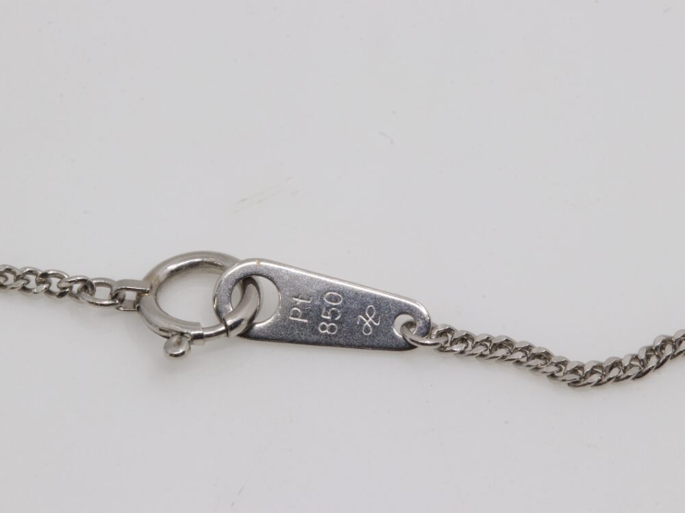 Pt850ネックレス刻印