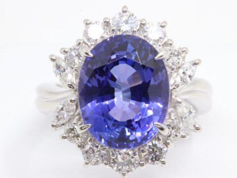 Pt900タンザナイトリング