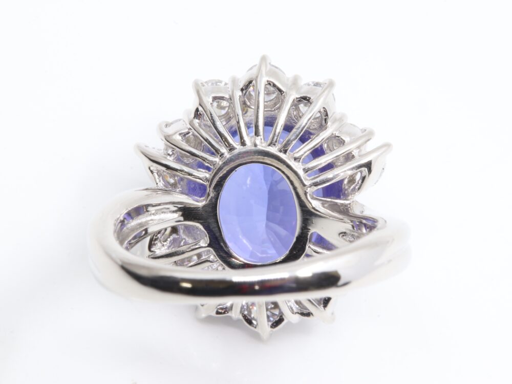 Pt900タンザナイトリング裏