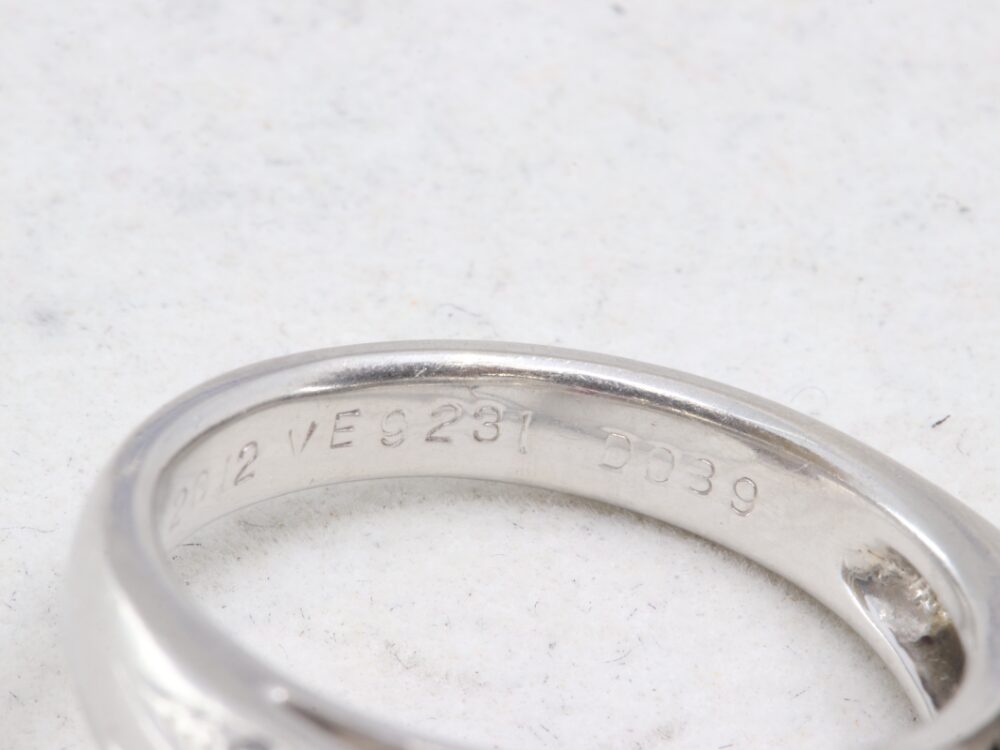 Pt900ダイヤモンドリング刻印2