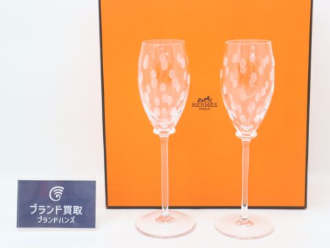 エルメスのグラス2脚
