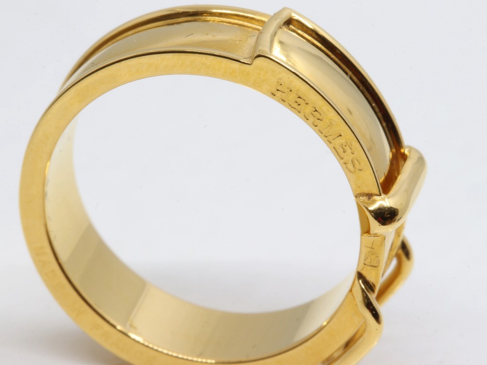 エルメススカーフリング刻印