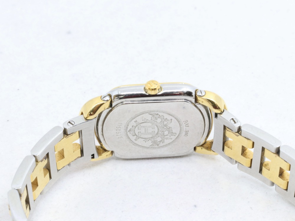 エルメスラリーレディース腕時計裏蓋